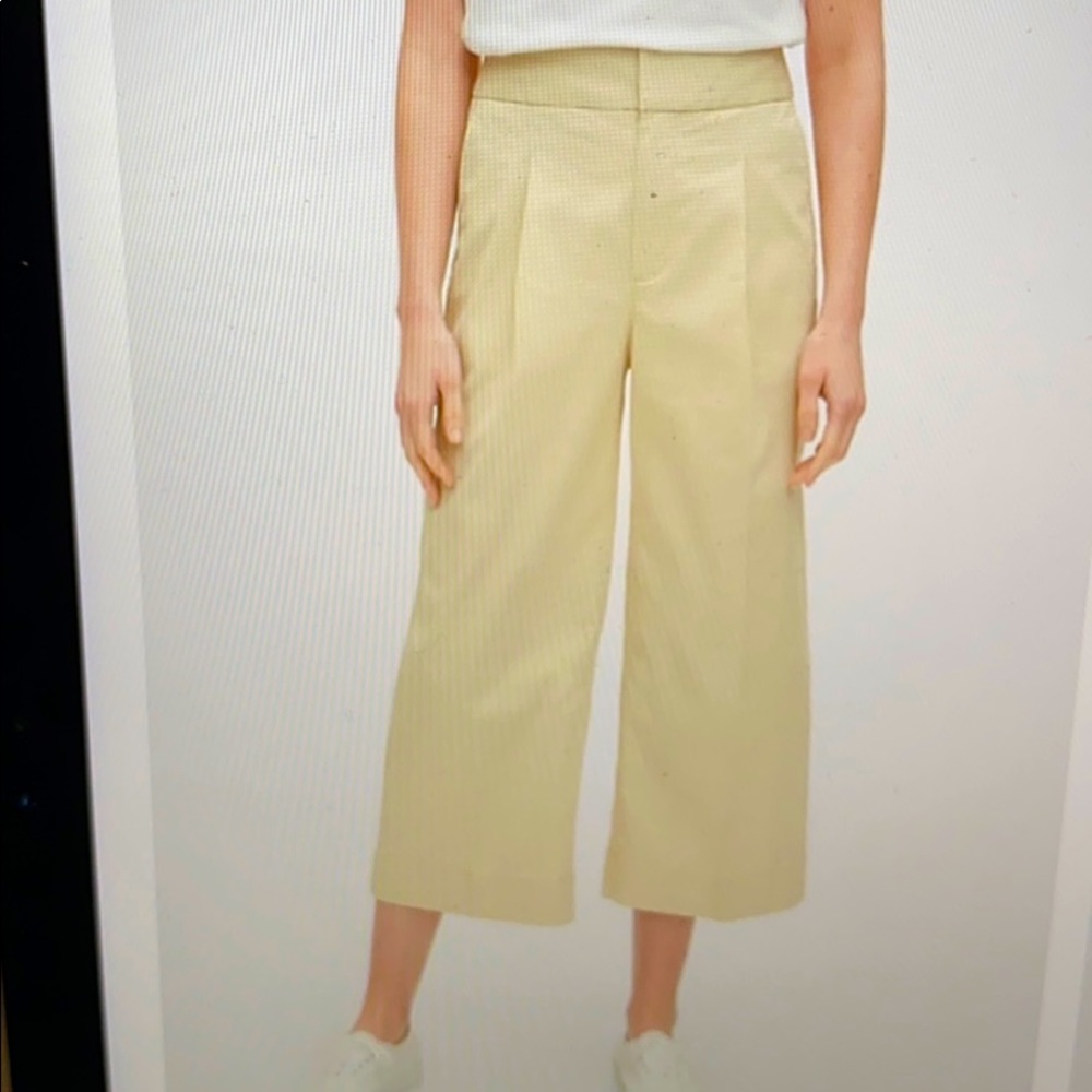GAP high rise wide-leg khaki pants